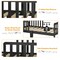Classic Design Kids Wood Bed Frame with Two Side Safety Guardrails